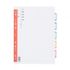 Munhwa File A690-7 Premium A4 5-Tab Màu PP Index Dividers để phân loại tài liệu văn phòng hàng ngày Sản xuất tại Hàn Quốc Munhwa File A690-7 Premium A4 5-Tab Màu PP Index Dividers để phân loại tài liệu văn phòng hàng ngày Sản xuất tại Hàn Quốc